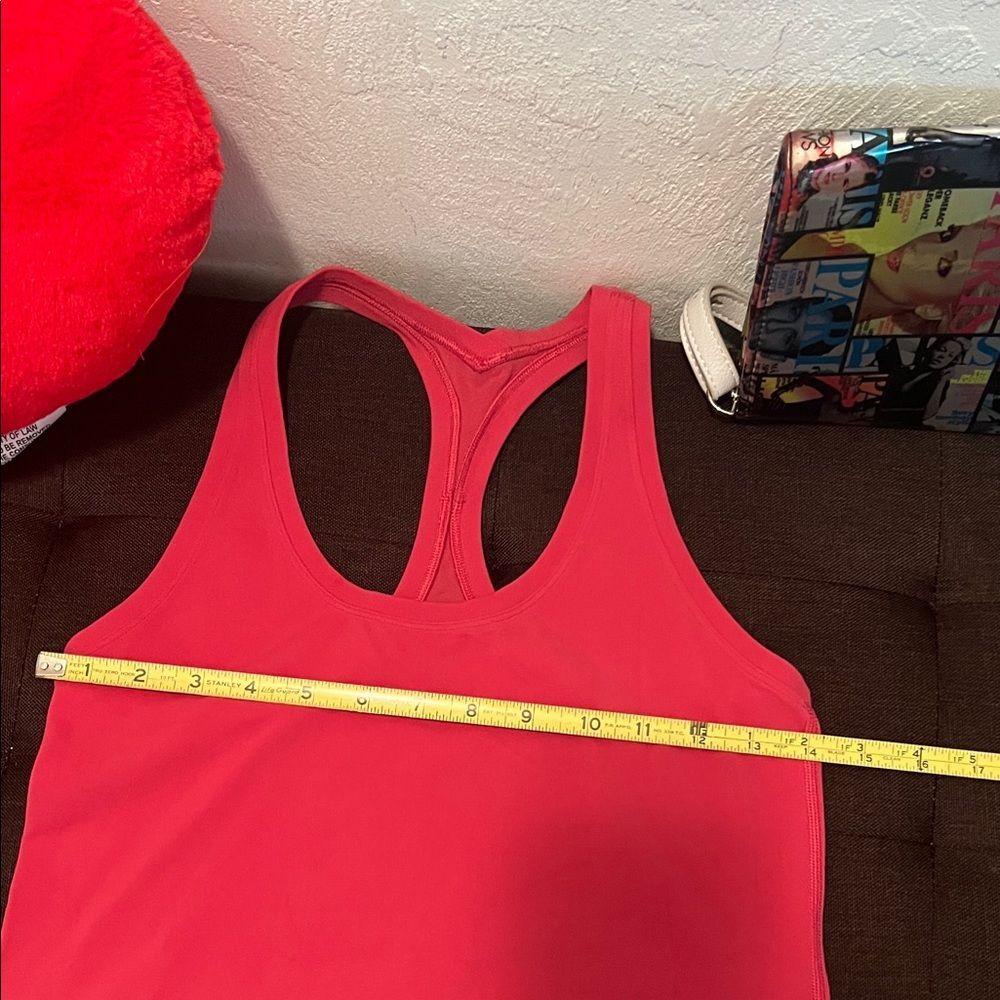#1242**Lululemon Athletica Red/Pink Tank Top - Picture 4 of 7